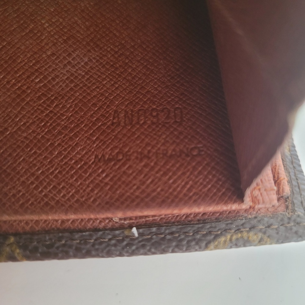 Louis Vuitton Monogram Porte Billets Cartes Credit Wallet Brown AN0920 Vintage - Picture 6 of 12